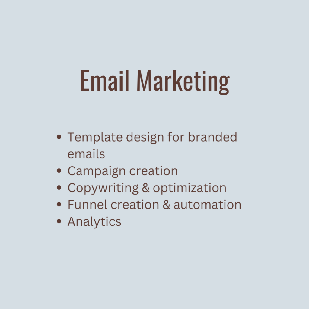 Wook & Wild Services Email Marketing